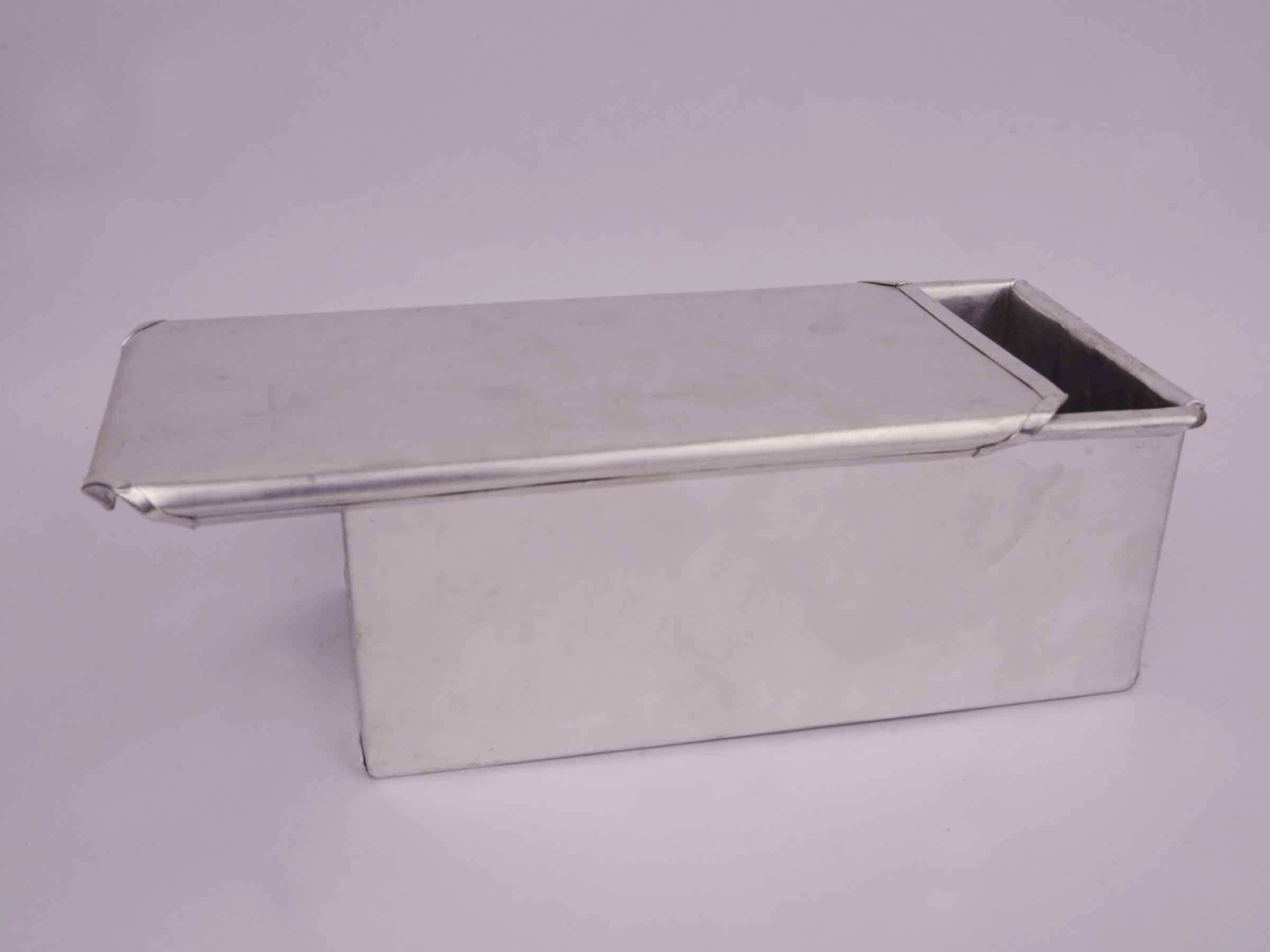 Aluminium Bread box and top single(7"x4"x3.5")